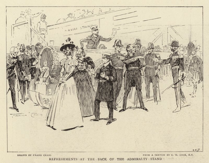 Forfriskninger bagerst i Admiralitetsstanden af Frank Craig