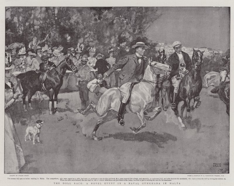 The Doll Race, en romanbegivenhed i en Naval Gymkhana på Malta af Frank Craig
