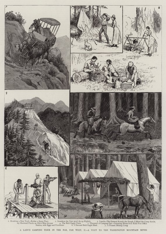 En dames campingtur i det fjerne, fjerne vesten, II, et besøg i Washington Mountain Mines af Frank Dadd