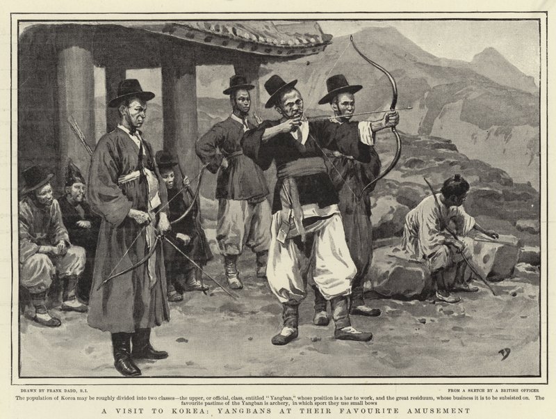 Et besøg i Korea, Yangbans ved deres yndlingsforlystelse af Frank Dadd