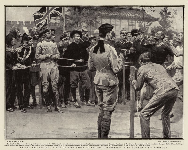 Før det kinesiske hof vendte tilbage til Peking, hvor man fejrede kong Edward VII