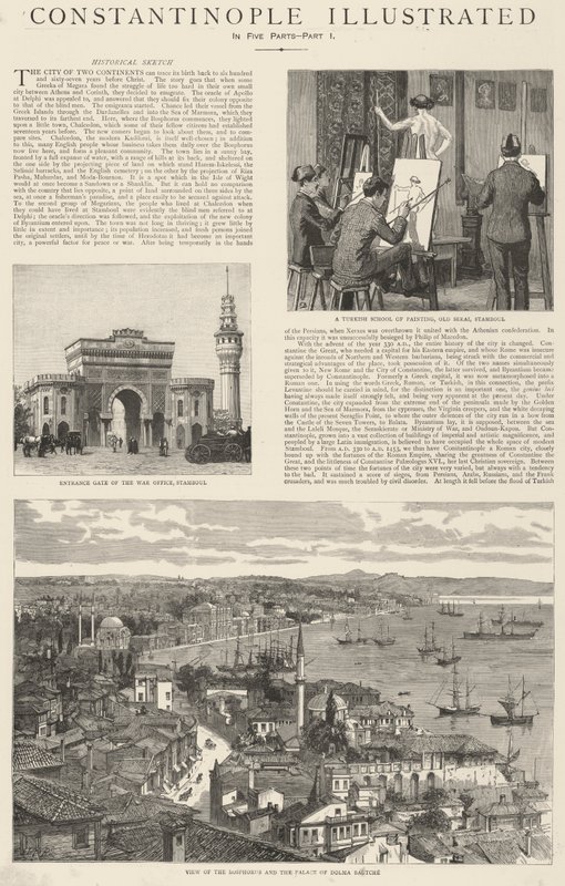 Konstantinopel illustreret af Frank Dadd
