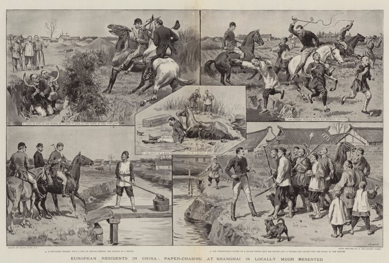 Europæiske indbyggere i Kina, Paper-Chasing i Shanghai er lokalt meget forarget af Frank Dadd