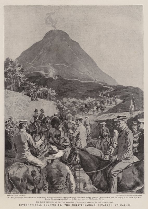 Internationale høfligheder, Middelhavseskadronen i Napoli af Frank Dadd