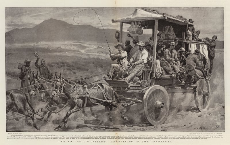 På vej til guldfelterne!, rejser i Transvaal af Frank Dadd