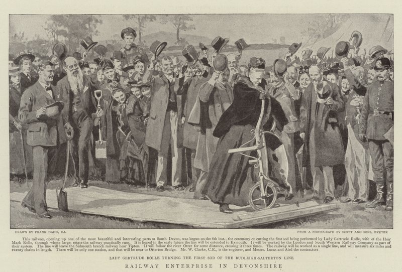 Jernbanevirksomhed i Devonshire af Frank Dadd