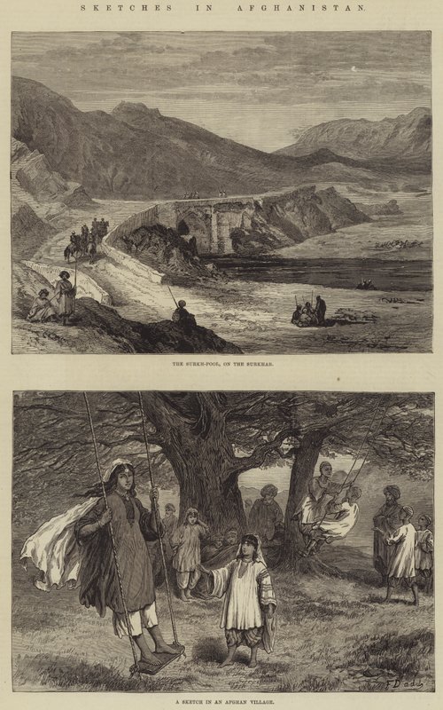 Skitser i Afghanistan af Frank Dadd