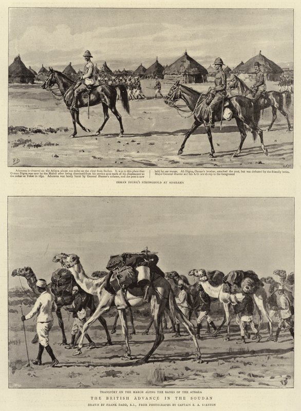 Briternes fremmarch i Soudan af Frank Dadd
