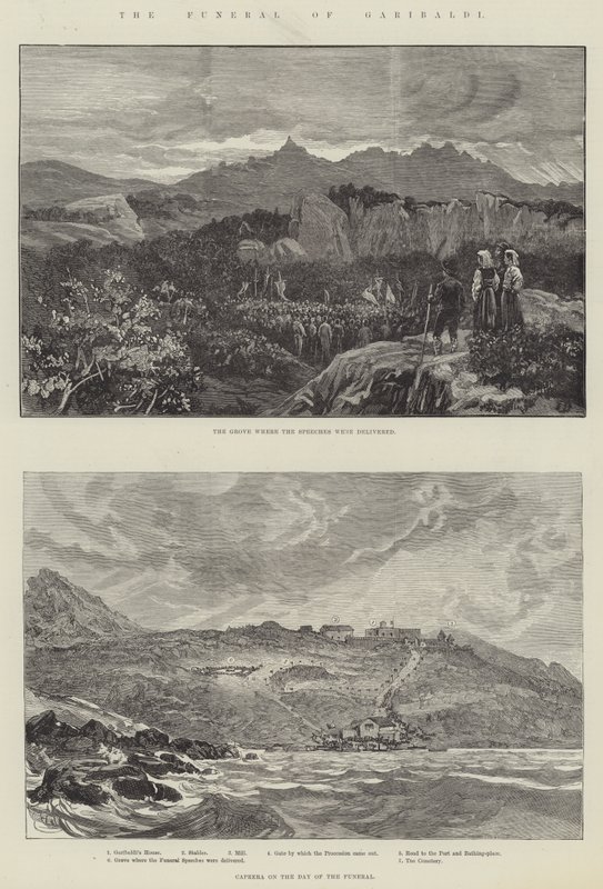 Begravelsen af Garibaldi af Frank Dadd
