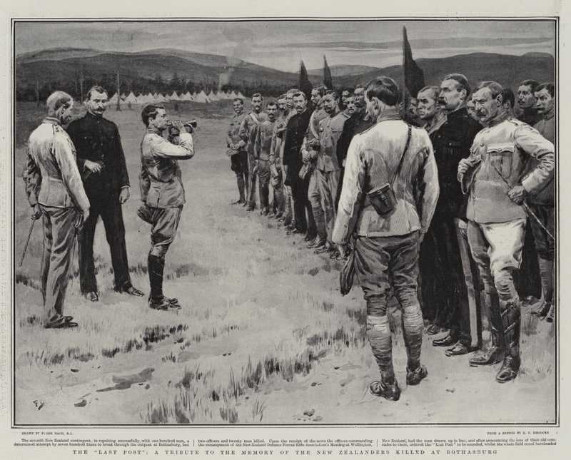 The Last Post, en hyldest til mindet om de dræbte New Zealandere i Bothasburg af Frank Dadd