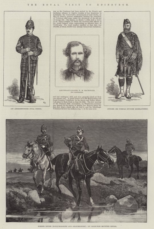 Det kongelige besøg i Edinburgh af Frank Dadd