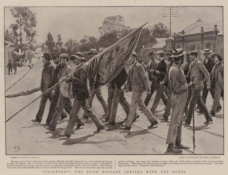 Forrædere!, den irske brigade, der tjener sammen med boerne af Frank Dadd