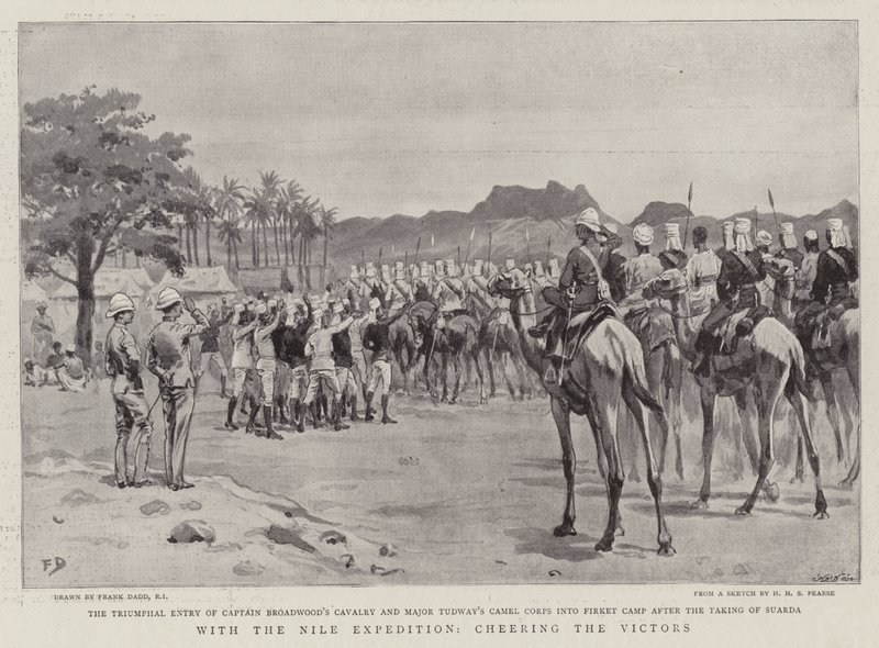 Med Nile Ekspeditionen, Cheering the Victors af Frank Dadd