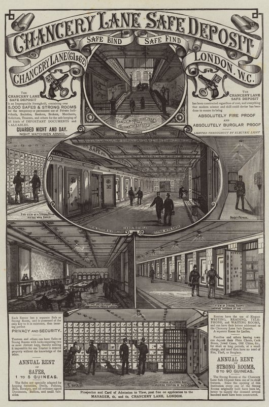 Annonce, Chancery Lane Safe Deposit af Frank Watkins