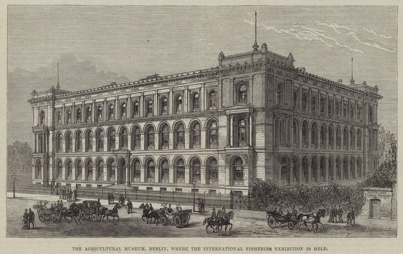 Landbrugsmuseet, Berlin, hvor den internationale fiskeriudstilling afholdes af Frank Watkins