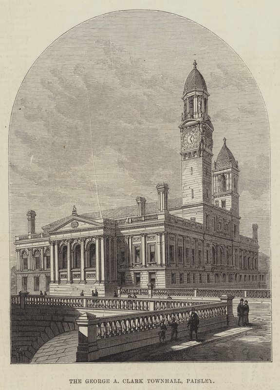 George A Clark Townhall, Paisley af Frank Watkins