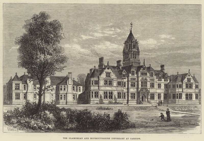 Glamorgan og Monmouthshire Infirmary i Cardiff af Frank Watkins