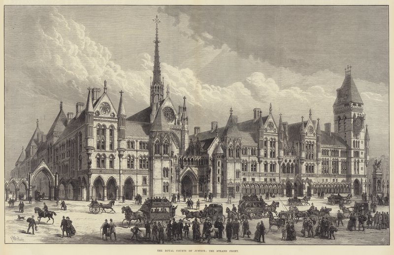 Royal Courts of Justice, Strand Front af Frank Watkins