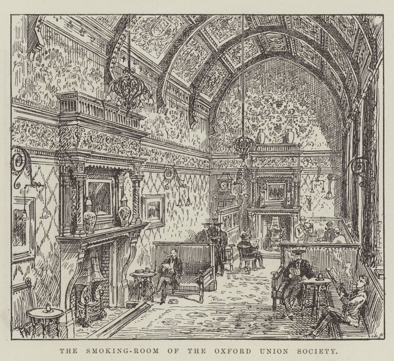 The Smoking-room of the Oxford Union Society af Frank Watkins