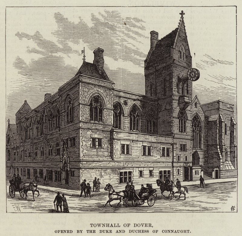Townhall of Dover, åbnet af hertug og hertuginde af Connaught af Frank Watkins
