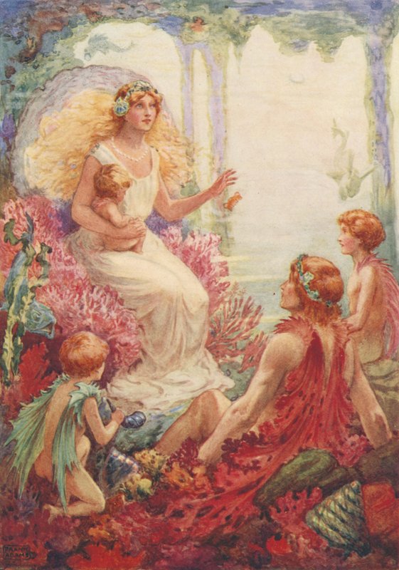 The Home of the Merman, fra The Forsaken Merman af Matthew Arnold af Frank Adams