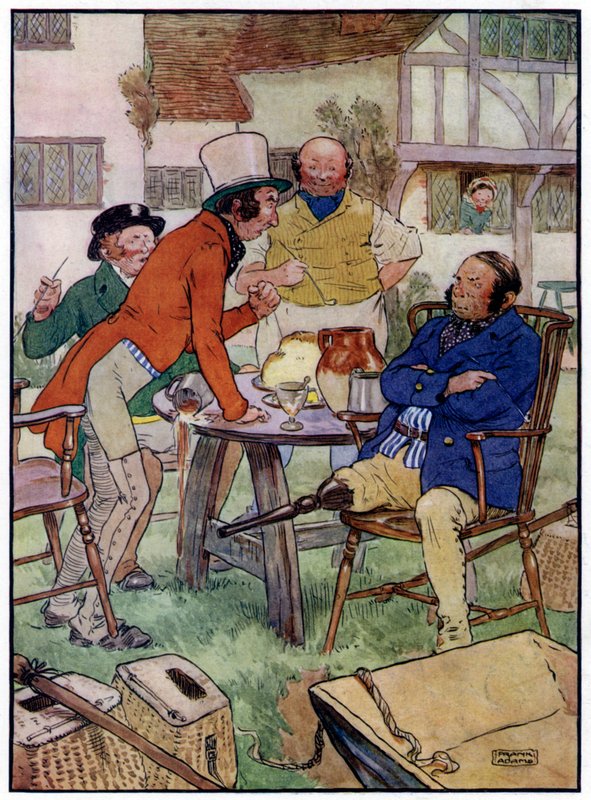 Three Jolly Fishermen (farve litho) af Frank Adams