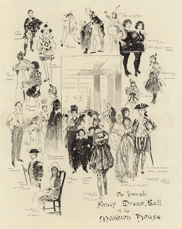 Juvenile Fancy Dress Ball i Mansion House af Frank Craig