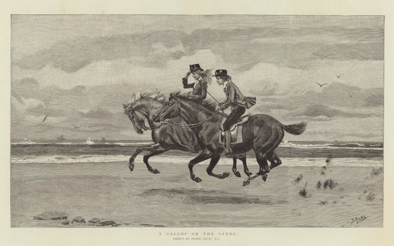 En galop på sandet af Frank Dadd
