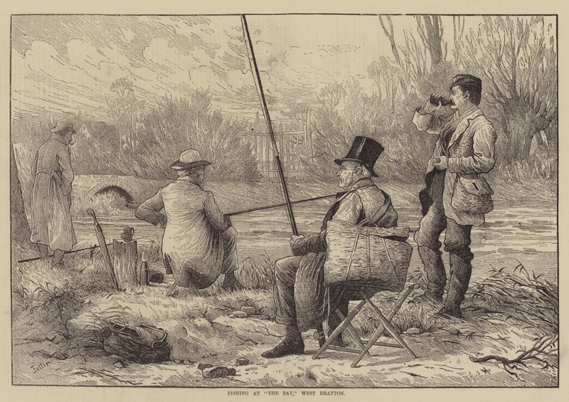 Fiskeri ved The Bay, West Drayton af Frank Feller