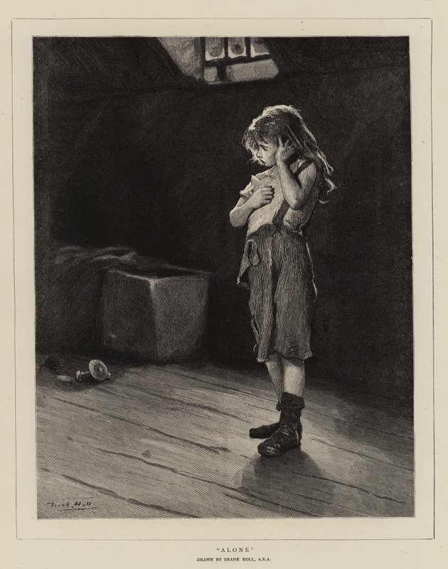 Alene af Frank Holl