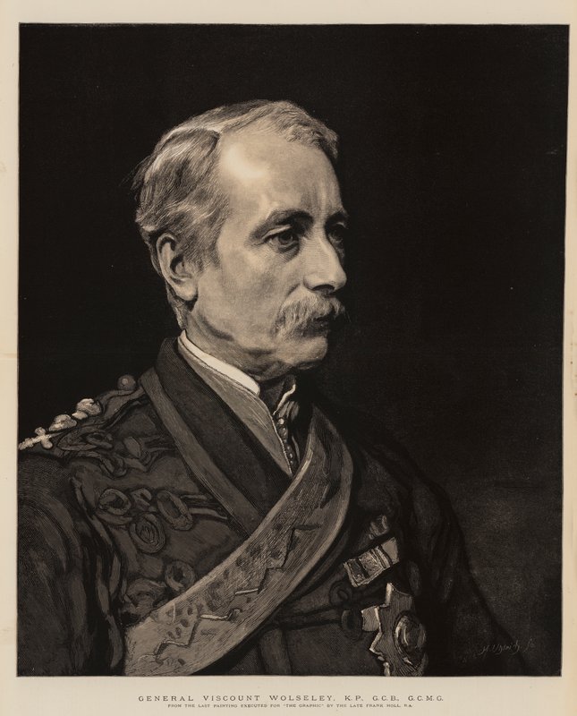 General Viscount Wolseley, KP, GCB, GCMG af Frank Holl