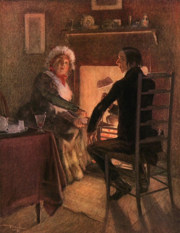 Fru Weller og hr. Stiggins (farvelitografi) af Frank Reynolds