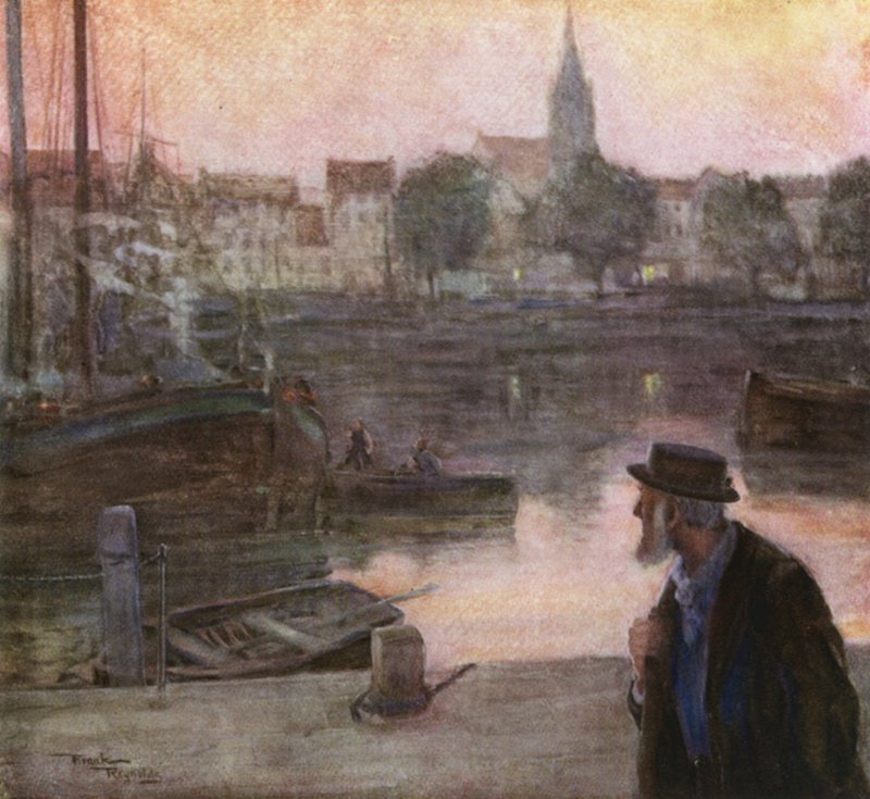 The Wanderer (farvelitografi) af Frank Reynolds