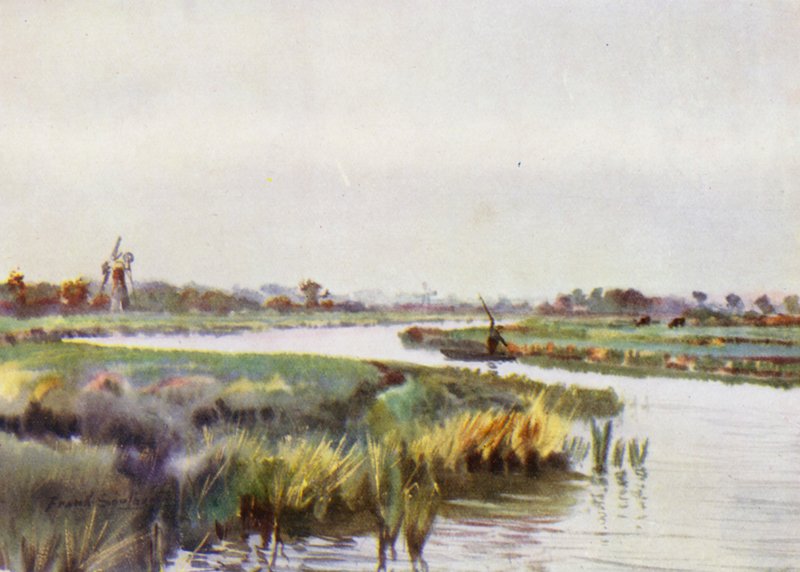 Norfolk Broads: Above Wayford Bridge on the Antdani af Frank Southgate
