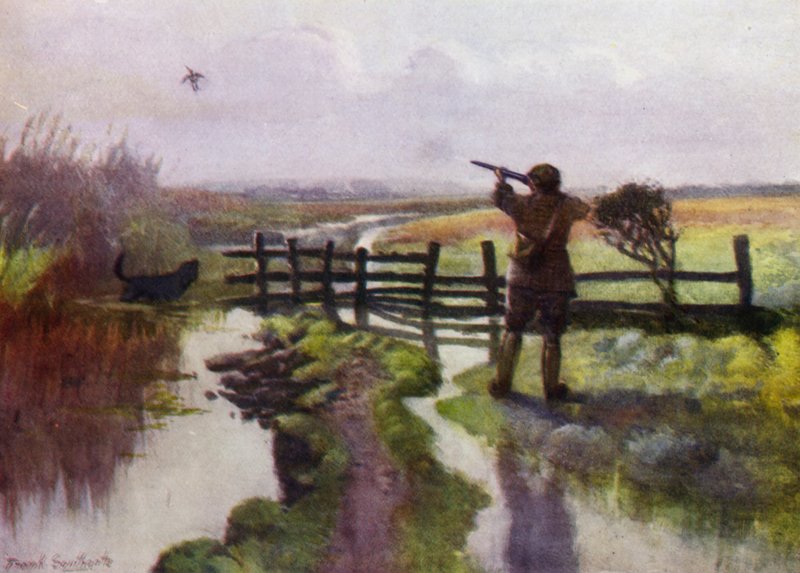 Norfolk Broads: An October Morning on the Marshes af Frank Southgate