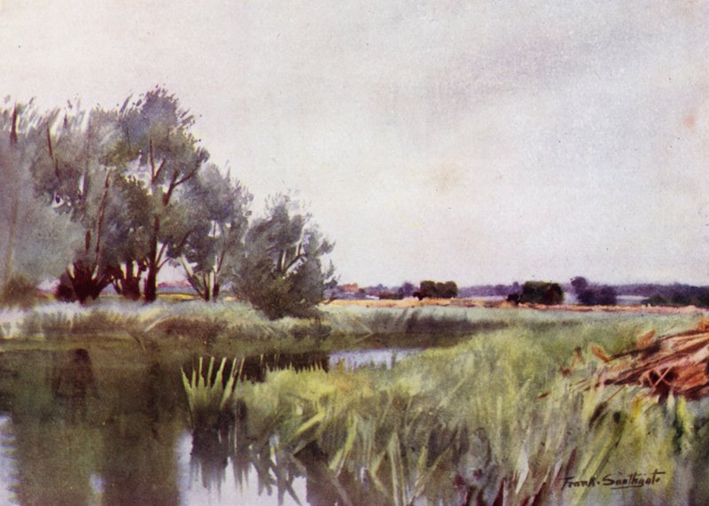 Norfolk Broads: Marsh Hay - Carting on the Yaredani af Frank Southgate