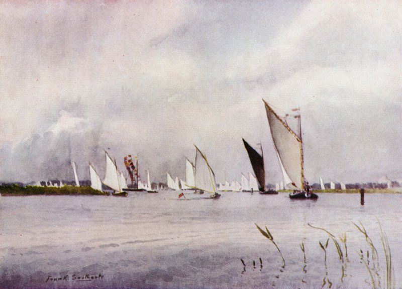 Norfolk Broads: Regatta ved Hickling af Frank Southgate