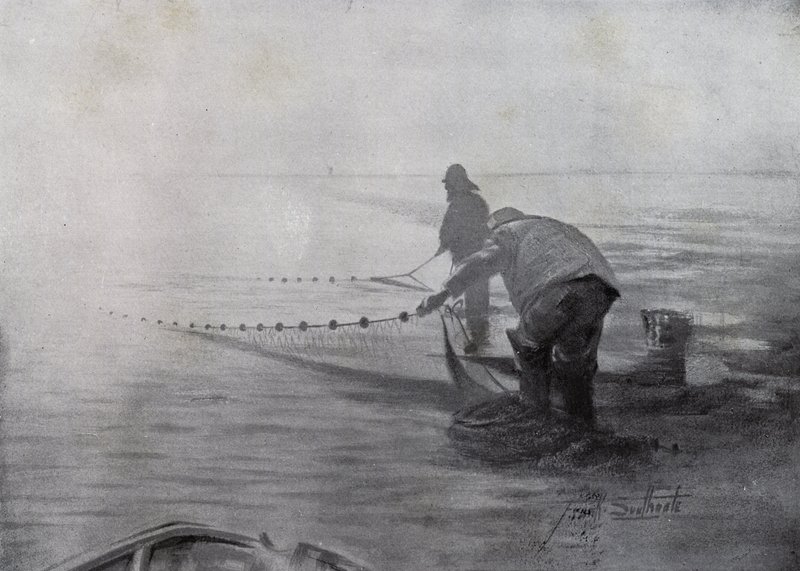 Norfolk Broads: Melt-Fishing, Breydondani af Frank Southgate