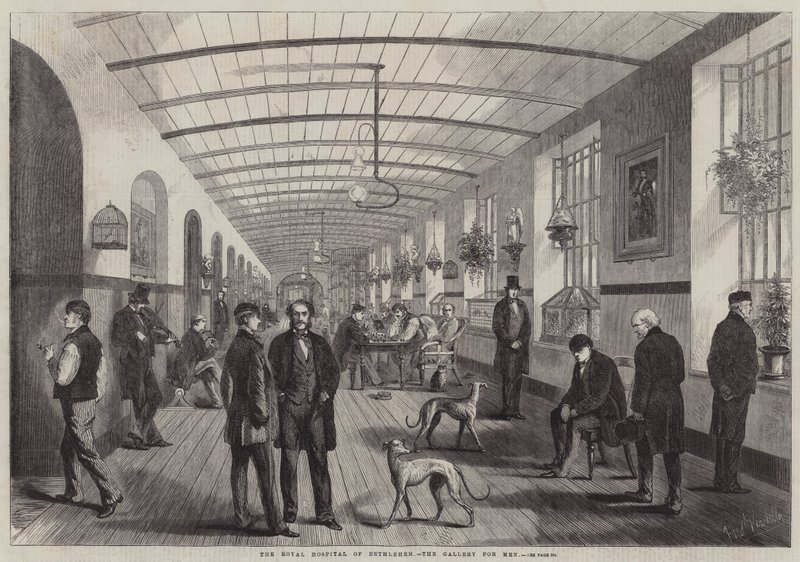 Royal Hospital of Bethlehem, Gallery for Men af Frank Vizetelly