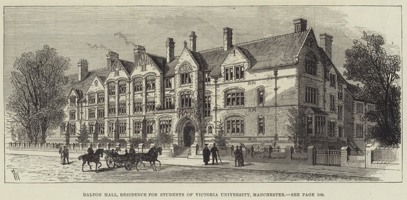 Dalton Hall, opholdssted for studerende ved Victoria University, Manchester af Frank Watkins