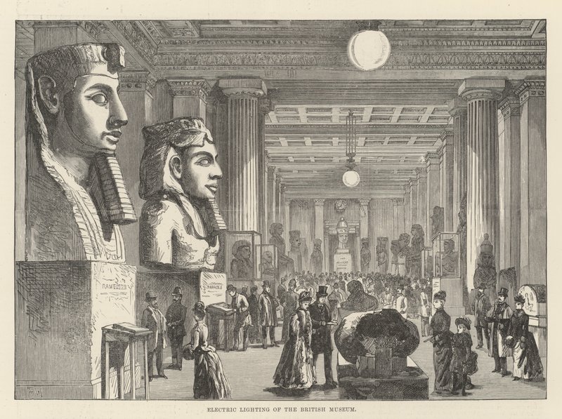 Elektrisk belysning af British Museum af Frank Watkins