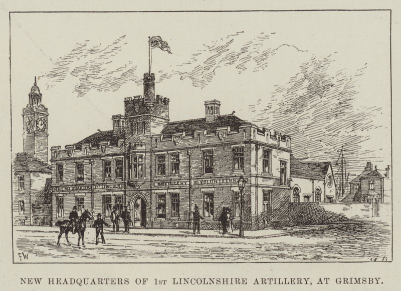 Nyt hovedkvarter for 1. Lincolnshire Artillery i Grimsby af Frank Watkins