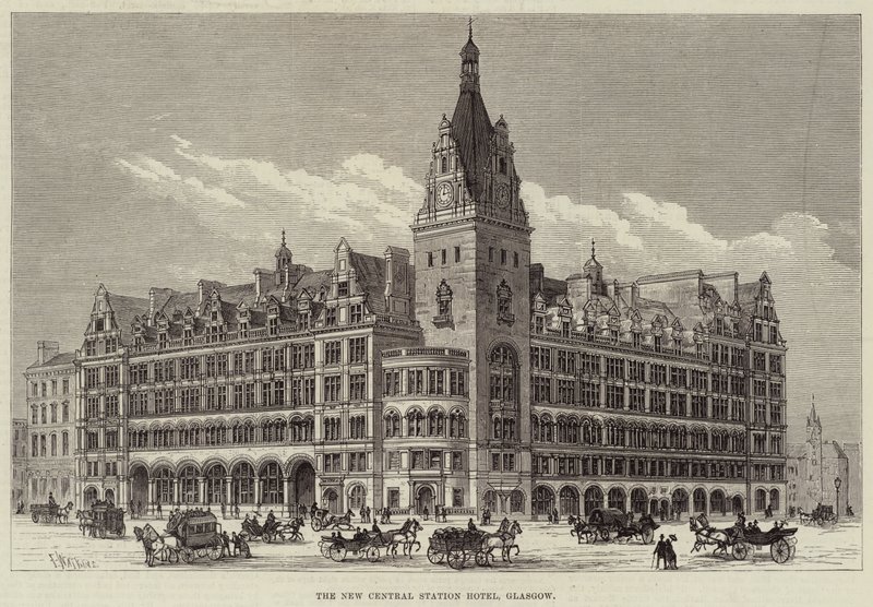 The New Central Station Hotel, Glasgow af Frank Watkins