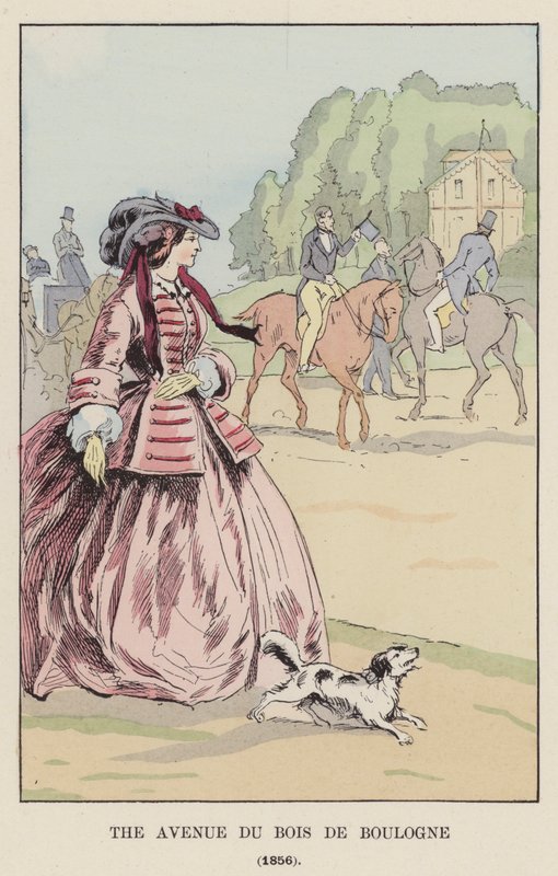 Avenue du Bois de Boulogne, 1856 af François Courboin