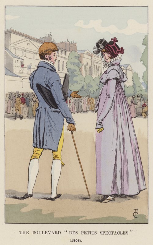 Boulevard Des Petits Spectacles, 1808 af François Courboin