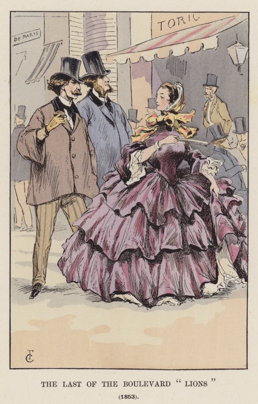 The Last of the Boulevard Lions, 1853 af François Courboin