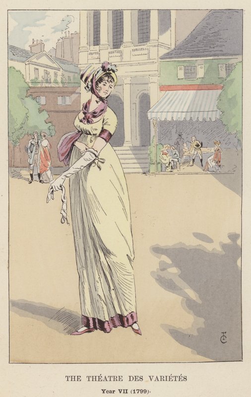 The Theatre des Varietes, år VII, 1799 af François Courboin