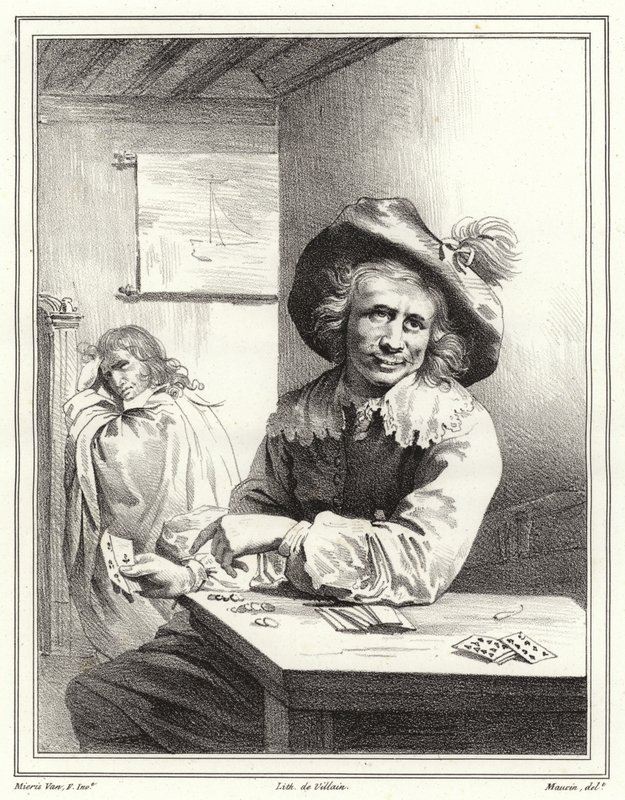 Kortspilleren af Frans van Mieris