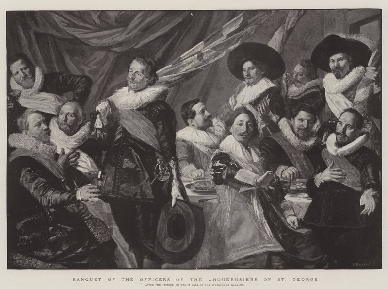 Banket for officererne fra Arquebusiers af St. George af Frans Hals