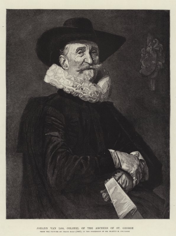 Johann van Loo, oberst af Sankt Georgs bueskytter af Frans Hals